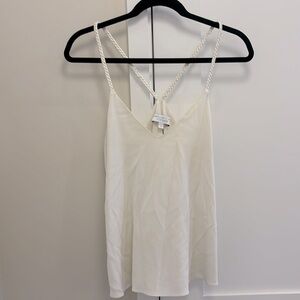 Derek Lam Intermix, Ivory Sleeveless Blouse, Size 4
